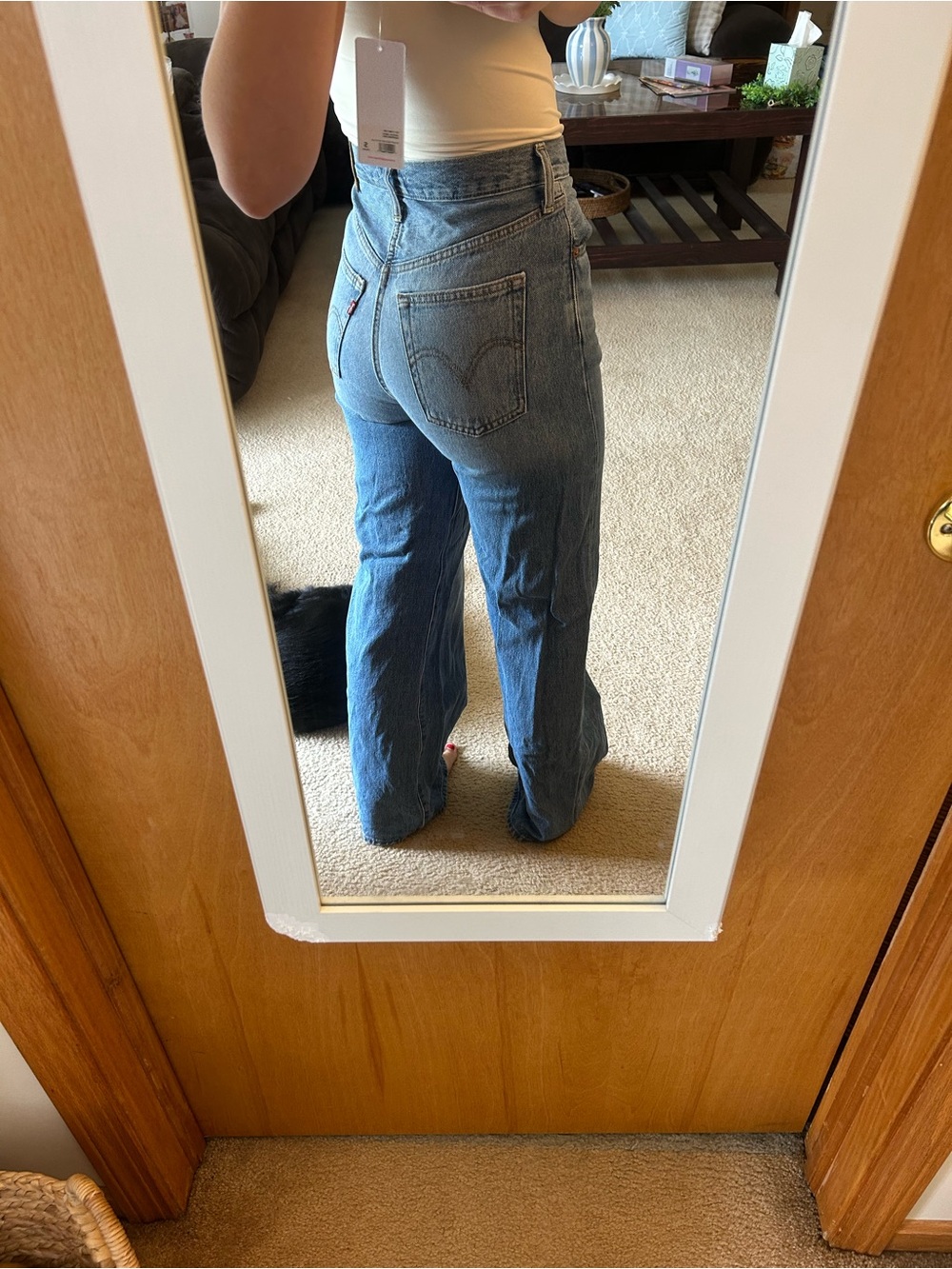 Levi’s Ribcage Wide Leg Jeans — Medium Wash - Picture 5 of 7
